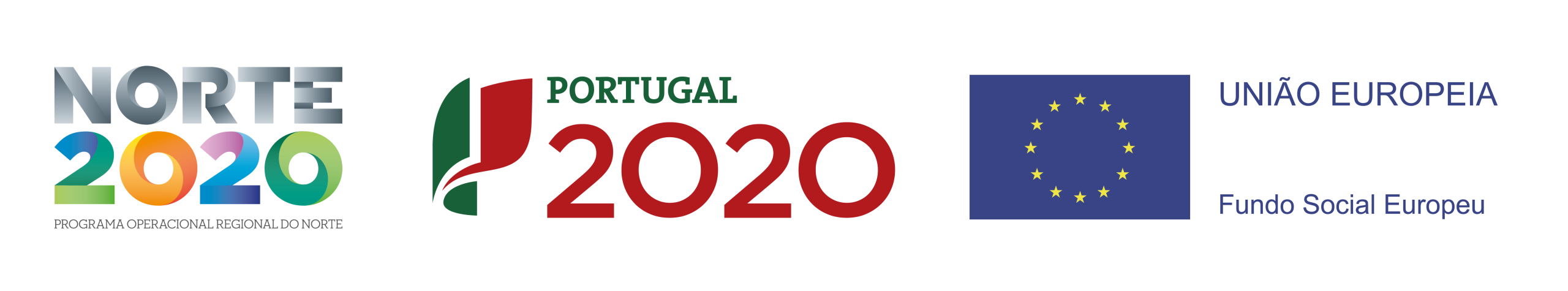 A black banner showing the logos for North 2020, 2020, and the European Union with accompanying Croatian text.